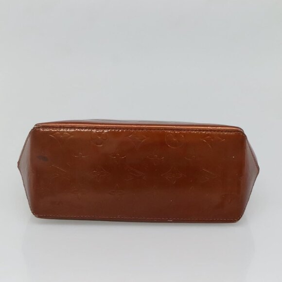 LOUIS VUITTON Monogram Vernis Reade PM Hand Bag Bronze M91146 LV Auth 130448 - Picture 6 of 16
